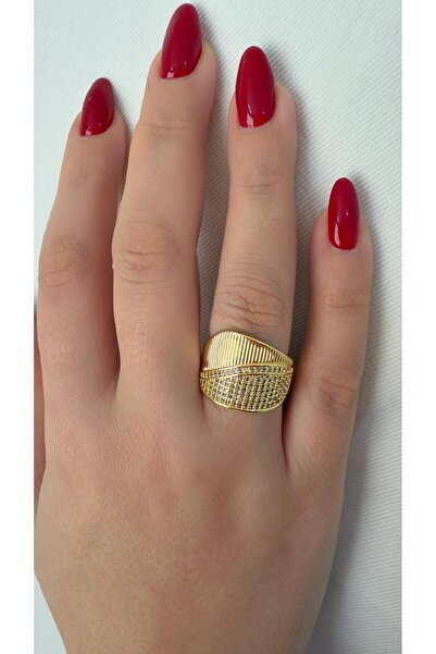 Store Diva Charm Ayarlı Gold Yüzük Kadın