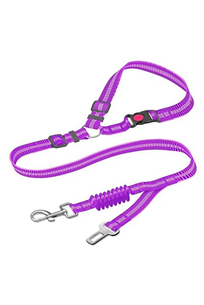 Choice1 حزام للكلاب قابل للتعديل ومتين للغاية، مخطط - حبل جر كبير للكلاب مصنو...