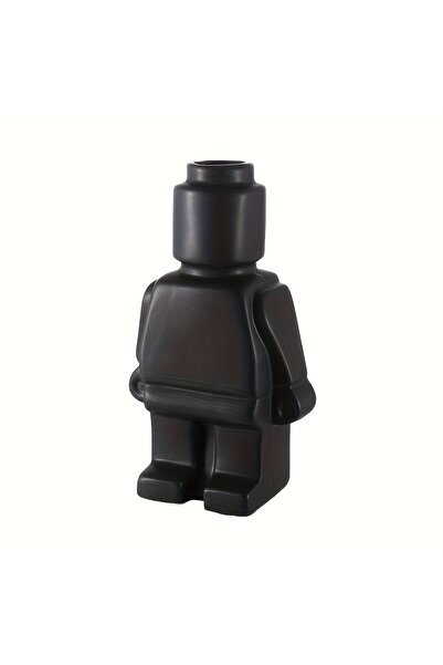 choice2 black Nordic Style Ceramic Robot Vase Indoor Flower Pot Modern Home I...