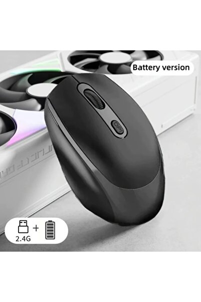 choice2 ماوس لاسلكي أسود، ماوس بصري مريح بتردد 2.4 جيجا هرتز، ماوس كمبيوتر لل...