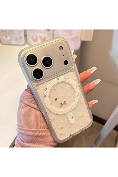 Choice18 غلاف هاتف iPhone 17 Pro Max A Korea Ins Full Screen Stars Bow Froste...