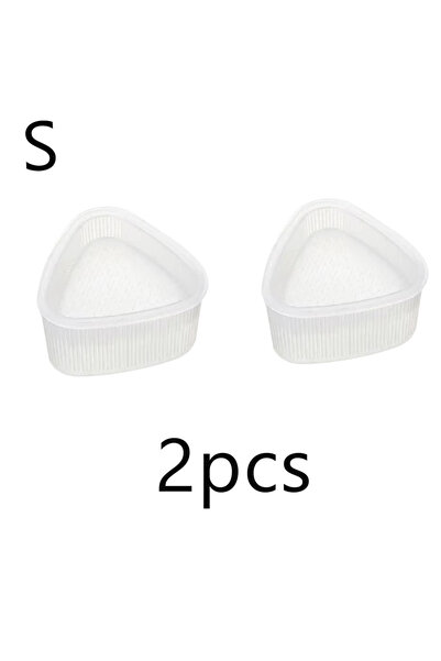 Choice قالبان صغيران (S) ومتوسطان (M/L) على شكل مثلث شفاف، قالب سوشي أونيغيري...