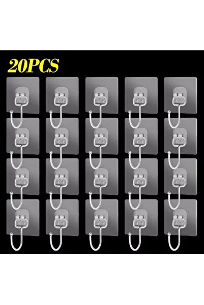 choice2 20pcs Big Size Self Adhesive Hooks Rotating Waterproof Strong Sticker...