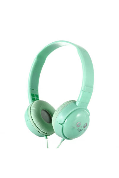 Choice4 سماعات رأس بأسلاك خضراء مقاس 3.5 ملم، سماعات أذن محمولة للأطفال، مشغل...