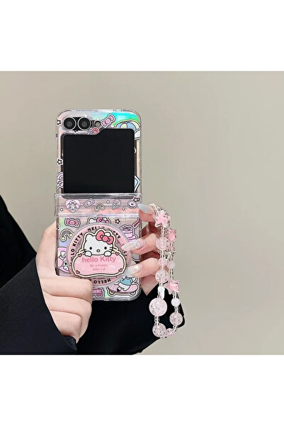 Choice18 حامل مغناطيسي بتصميم هيلو كيتي من سانريو، متوافق مع سامسونج ZFilp 7،...