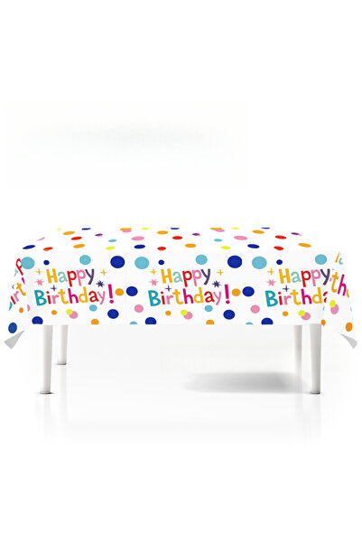 choice2 مفرش طاولة واحد، 20 قطعة، صينية ورقية منقّط ملونة، مجموعة أعلام لحفلا...