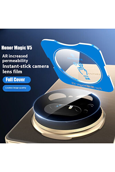 Choice Tempered glass black Full Glue Camera Lens Protector for Honor Magic V...