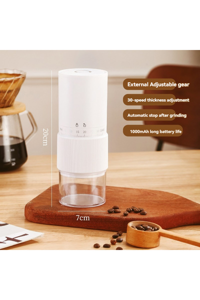 Choice ماكينة قهوة كهربائية بيضاء يدوية الصنع إيطالية الصنع، مطحنة قهوة أوتوم...