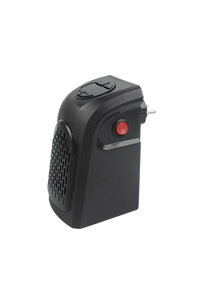 Choice EU Black Portable Heater Electric Heater Plug In Wall Room Heater Home...