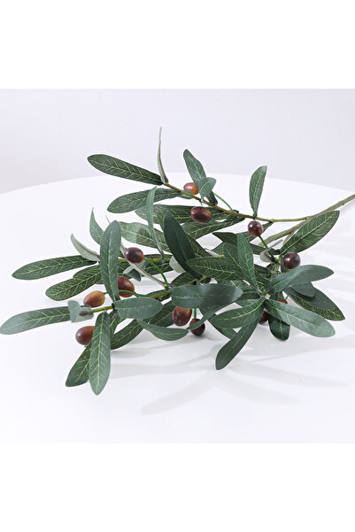 Choice قطعة واحدة من النباتات الاصطناعية باللون الأخضر العسكري، أوراق وأغصان ...