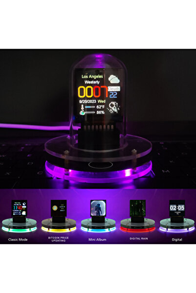 Choice جهاز تتبع أسعار البيتكوين بتقنية أنبوب نيكسي. ساعة منبه بتقنية أنبوب ن...