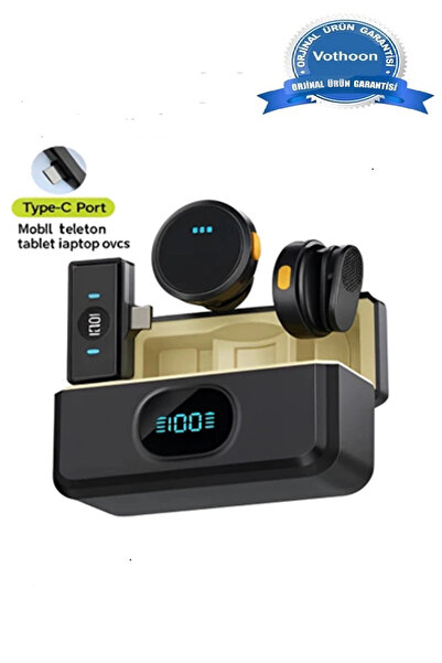 Kanonik Education 2 قطعة من ميكروفونات لافالير اللاسلكية الاحترافية مع مشبك م...