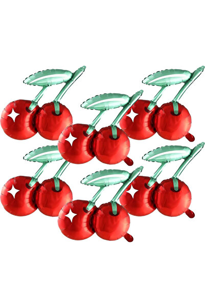 Choice 20inch 6pcs Cherry Set 6pcs Cherry Foil Ballo Set 20-inch Red Cherry F...