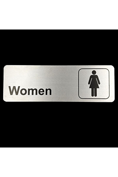 choice2 23cmx7.5cm women restroom Signage nameplate aluminium metal self-adhe...