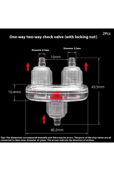 Choice A3 【N】2Pcs Durability Aquariums Fish Tank Oxygenation Pump Check Valve...