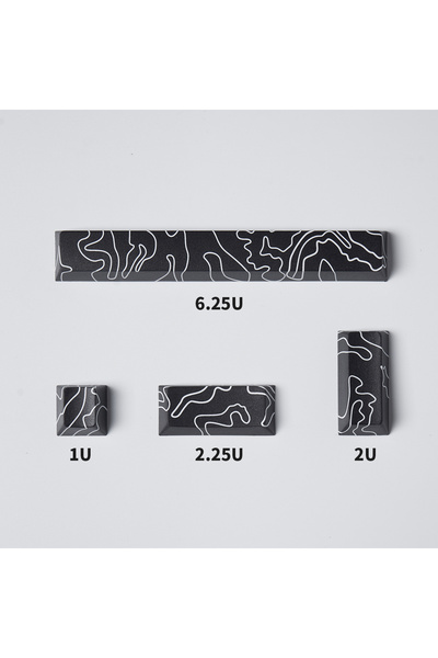 Choice 4 keys Black Samurai PBT Keycaps 4PCS Keycaps Cherry Profile Dye-Sub k...