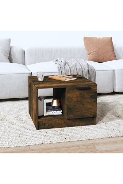 Concept Masă de cafea, stejar afumat, 50x50x36 cm, lemn prelucrat