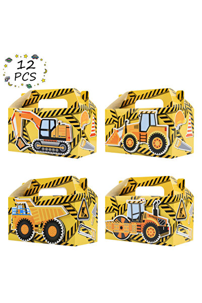 Choice 16x9x9cm mixed color-12pcs 12 Pack Construction Party Goodie Favor Box...