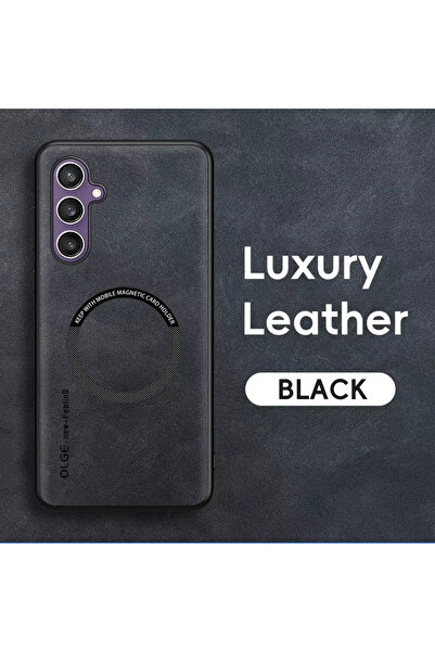 Choice Galaxy A56 Black Luxury Leather Matte Phone Case For A56 A16 A26 A36 A...