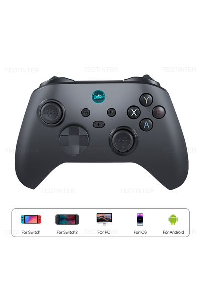 Choice وحدة تحكم لاسلكية سوداء بتقنية البلوتوث لجهاز نينتندو سويتش 2، عصا تحك...