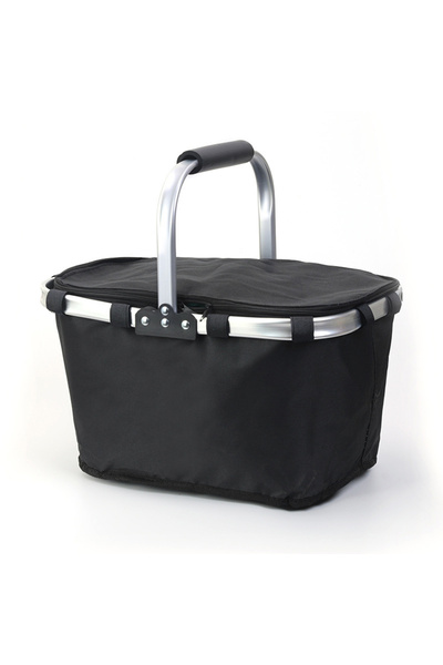 Choice1 Black 1PC Meal Basket Outdoor Ice Pack Folding Insulated Bag Hand-Hel...