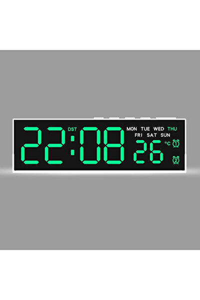 Choice7 WG USB Powered Digital Alarm Clk with White Mood Light TEMP Week 2 Al...