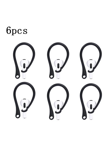 Choice 3 أزواج من خطافات الأذن المصنوعة من السيليكون الأسود (1/3/5/6 أزواج) ل...