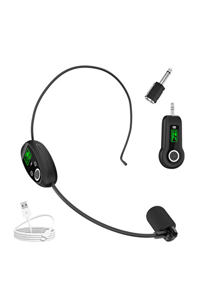 Choice1 طقم ميكروفون لاسلكي TR11 2.4G يُثبّت على الرأس، جهاز إرسال مع مستقبل،...