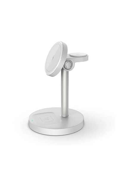 Choice1 شاحن لاسلكي مغناطيسي 3 في 1 بقوة 15 واط من فيكيفون وايت، متوافق مع أج...