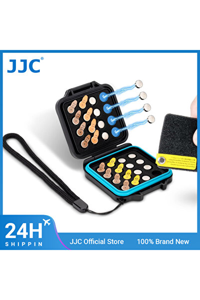Choice علبة بطاريات JJC مقاس 312 13 10، علبة بطاريات لأجهزة السمع لـ 32 بطاري...