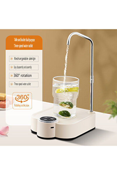 Choice1 مضخة مياه كهربائية ذكية بيضاء قابلة لإعادة الشحن، موزع مياه أوتوماتيك...