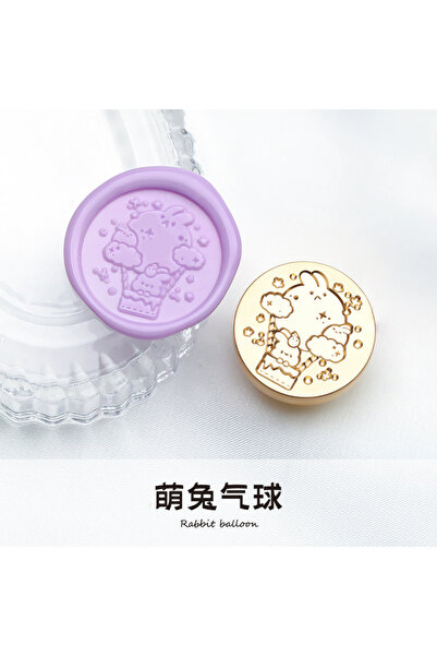 Choice4 ختم شمعي بقطر 25 مم، رأس ختم على شكل حيوانات لطيفة، مناسب للبطاقات وا...