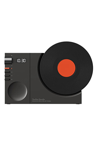 choice2 مكبر صوت صغير أسود بتصميم كلاسيكي بتقنية بلوتوث 5.3 مع منفذ AUX، يعمل...