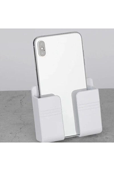 choice2 White 2025 Wall Mounted Without Drilling Phone Holder Adhesive Phone ...