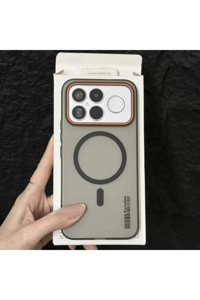 Choice1 جراب Poco F8 فائق النحافة باللون الأسود، بتصميم مغناطيسي شفاف غير لام...