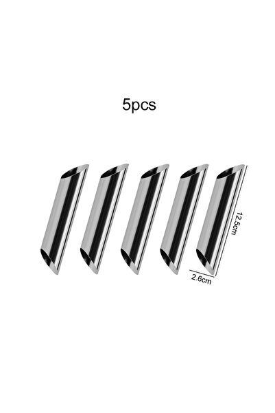 Choice 5PCS 5/10PCS Stainless Steel Cream Horn Mould Cannoli Tubes Bread Baki...