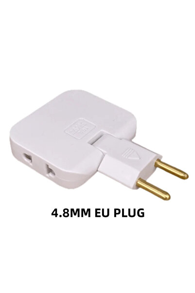 Choice محول طاقة أبيض للسفر من الاتحاد الأوروبي 3 في 1، محولات كهربائية من ال...