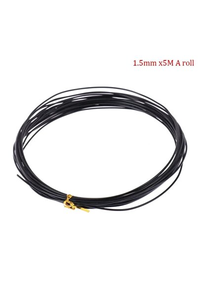 Choice3 أسلاك باي من الألومنيوم بطول 5 أمتار وقطر 1.5 مم، مناسبة لتشكيل النبا...