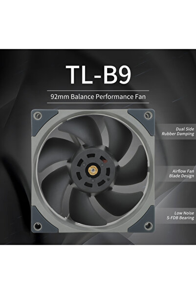 Choice Fixed Color Other TL-B9 Thermalright 92mm Case Fan TL-B9/B9W Gary&Whit...