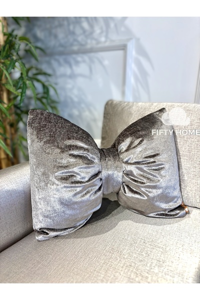 Fifty Home Decorative Bow Pillow Ribbon Pillow - Bow Pillow - Baby and Girl's...