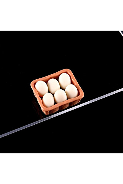 Choice5 مجموعة واحدة من علب بيض مصغرة بيضاء اللون، تُستخدم كديكور لمحاكاة بيت...