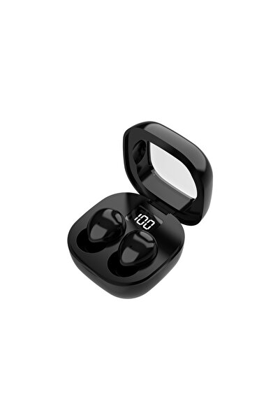 Choice سماعة رأس لاسلكية صغيرة سوداء اللون تعمل بتقنية البلوتوث، سماعات أذن ل...