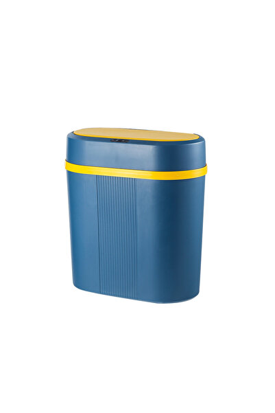 Choice1 سلة مهملات مطبخ زرقاء سعة 12 لترًا، ثنائية الوضع، تعمل بالحث الذكي، م...