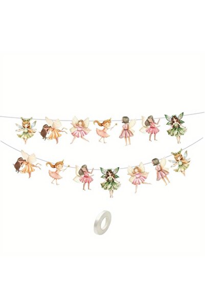 Choice مجموعة واحدة من اللافتات الورقية، لافتة ورقية بتصميم جنية كرتونية، لاف...