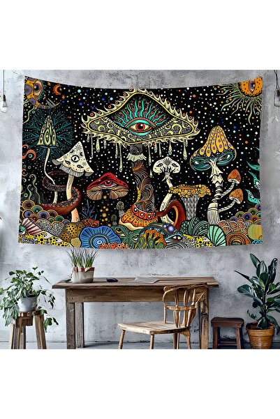 Choice 27.55inchX39.37inch 1 Pc Mushroom Tapestry Psychedelic Eyes Tapestry S...