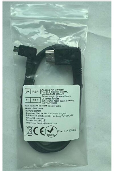 Choice كابل Micro HDMI إلى HDMI بزاوية بطول 0.8 متر، يدعم دقة 4K بمعدل 60 هرت...