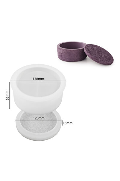 choice2 مجموعة من 3 قوالب سيليكون لصنع أكواب أسمنتية، قوالب كريستال إيبوكسي ل...