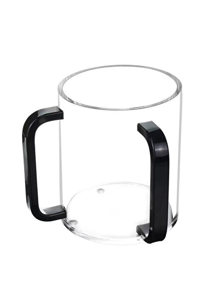 Choice كوب غسيل يدين أسود بمقبضين، أكريليك ، مناسب للغسل اليدوي.