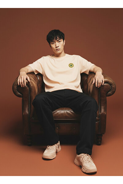 One Penny Compass Heavy Weight Tee Front Embroidery Printed T-Shirt