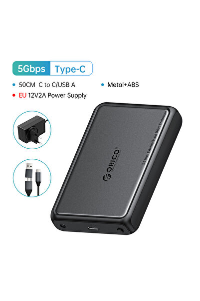 Choice1 Orico Type-C EU Plug ORICO 3.5" Type-C Hard Drive Enclosure 5Gbps SAT...